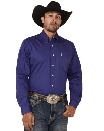 Cinch Men's Purple Modern Fit Button Down Shirt
