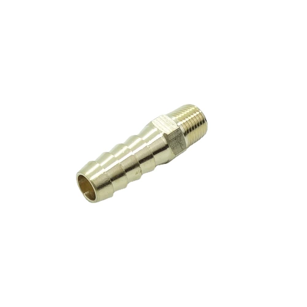 5 Pcs Brass Hose Barb Fittings 1/2" Barb to 1/2 NPT Male Pipe Adapter — view 15