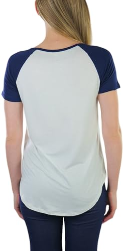 Image of ToBeInStyle Women's Classic Two Color Cotton Baseball T-Shirts