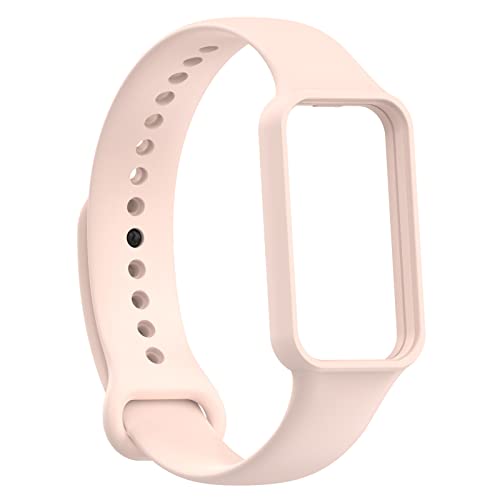 Bands Compatible for Amazfit Band 7 Fitness Watch Replacement Amazfit Band 7 Watch Band Adjustable Bracelet Accessory Strap for Amazfit Band 7 Wristbands W/Metal Buckle Women Men (Beige&Teal&Pink)