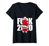 Photo Gallery donna 2020 divertente adulto giurando natale santa 2020 sucks maglietta con collo a v Photo Gallery donna 2020 divertente adulto giurando natale santa 2020 sucks maglietta con collo a v