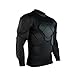 Zxpjkyu Goal Keeper Top Football Protective Gear Black Multifunction Accessories Goalie Training Suit for Baseball Outdoor Sports, L