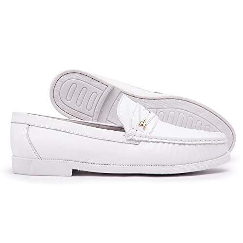 Dockside Mocassim Masculino Couro Legítimo (44, Branco)