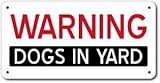 6" x 12" Aluminum Warning Dogs In Yard Sign
