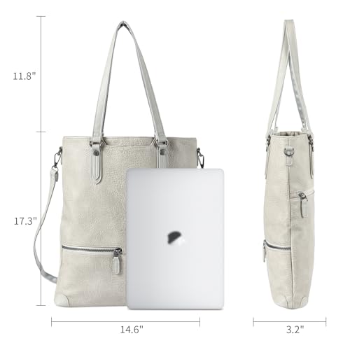 Bolsa de cuero para computadora Lassviin maletín sofisticado e impermeable 5
