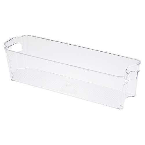 Amazon Basics Plastic Fridge Storage Bin - Narrow (2-Pack) #TOP2