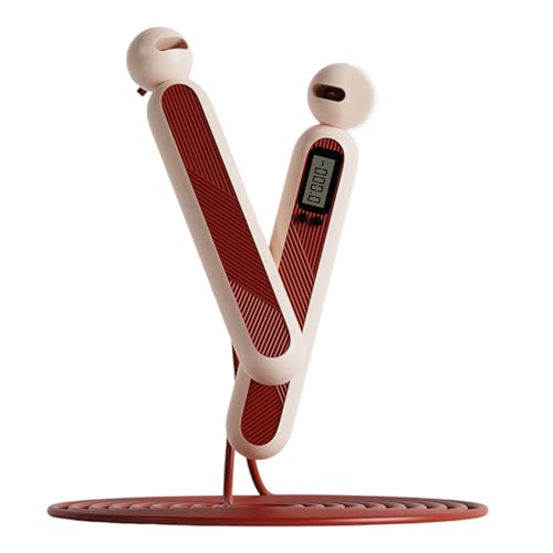 JUJUFREE Cuerda de saltar de conteo digital inalámbrica/longitud ajustable para entrenamientos de fitness, fitness, cuerda de saltar inalámbrica