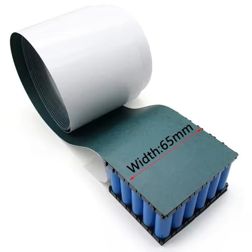 Image of 16.4ft /Roll 65mm(2.55in) Width Self Adhesive Battery Pack Insulator Paper (Thickness:0.2mm) for 18650 21700 Battery Packs,DIY Projects