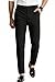 GINGTTO Black Dress Pants Men Slim Fit Tapered Leg Mens Formal Pants Skinny Slacks 42x30