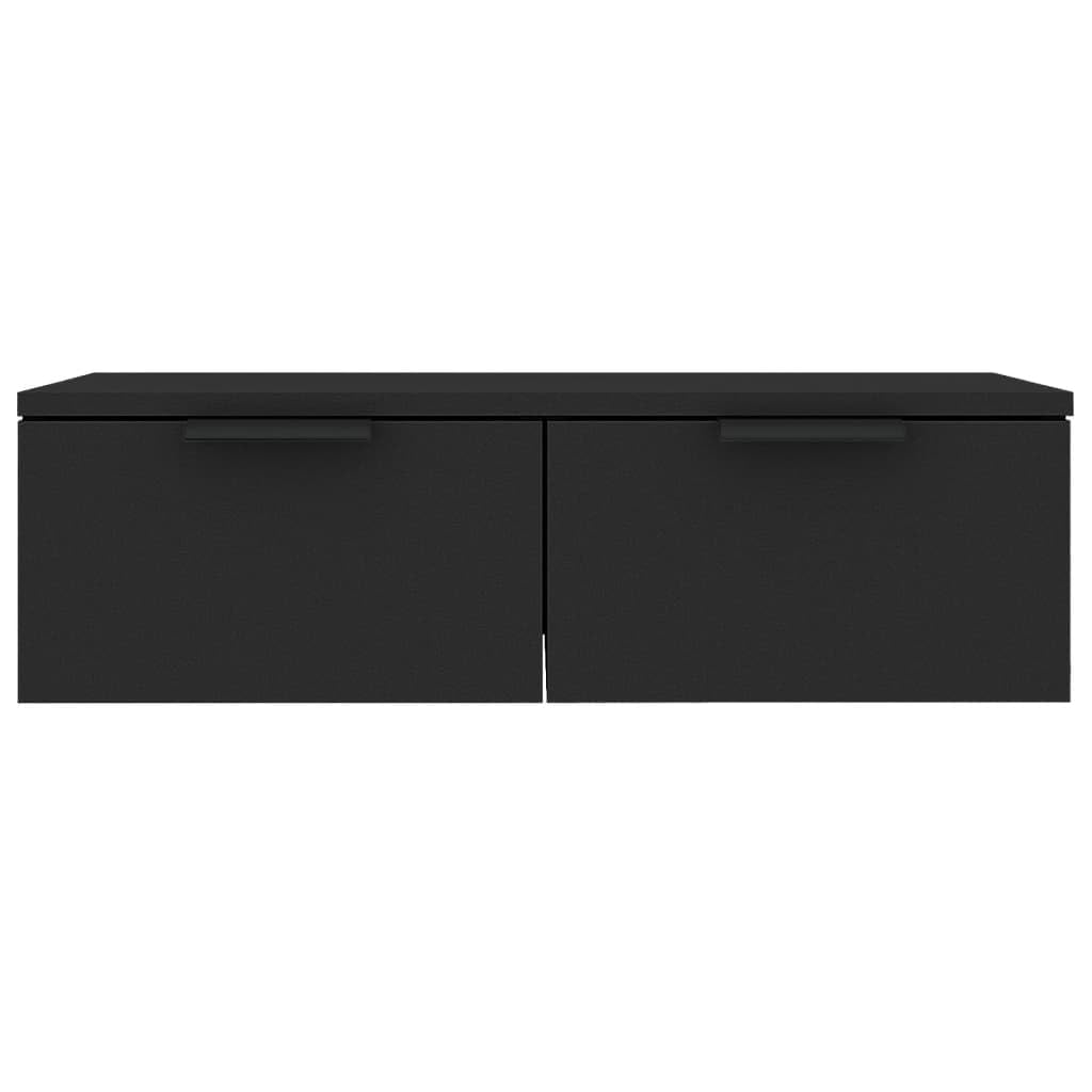 Armadietti & Stoccaggio-Pensile Nero 68x30x20 cm Legno Ingegnerizzato
