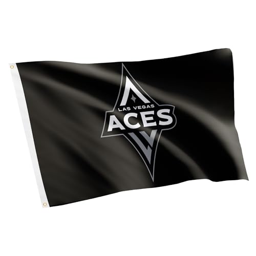 Bandera Las Vegas Aces confeccionada en poliéster premium de 3 x 5 pies acabado de alta densidad
