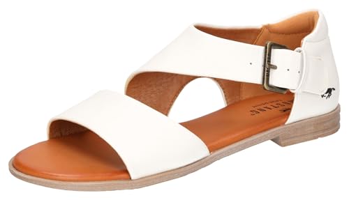 Mustang Damen 1388-810 Sandale, Weiss, 38 EU