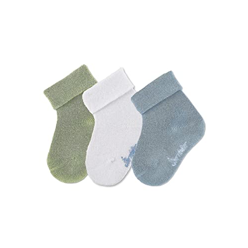 Sterntaler Baby - Jungen Erstlingssöckchen 3er Bambus Strümpfe, You Are My Sunshine, 14 EU