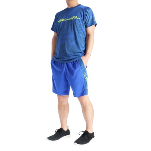 [ミズノ] Tシャツ ハーフパンツ メンズ 上下セット 12JADT51 ブルー Lサイズ