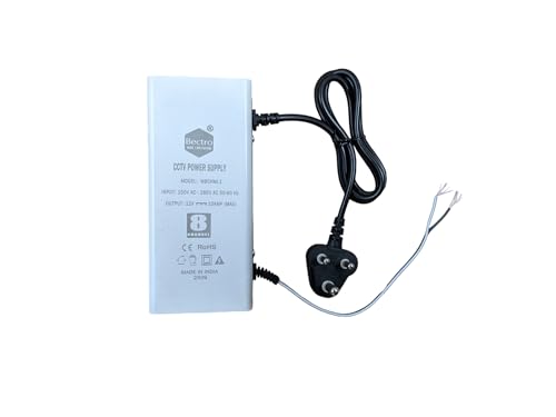Bectro CCTV Power Supply SMPS 8 Channel 12V 10 Amp Max. Output with Voltage Booster Technology, Metal Body Single Wire Output - Image 2