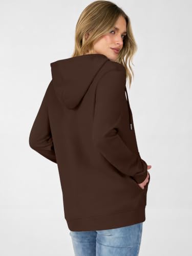 Image of ANRABESS Women's Zip Up Hoodie Long Sleeve Hooded Sweatshirts Fall