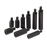 100 0PCS Espaciador de nylon M2 M2.5 M3 M4 Macho a hembra Nylon Nylon Spacefer Spacer