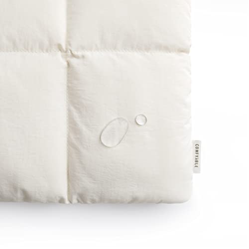 Comfyable Puffy Laptop Sleeve 15 Inch 16 Inch, Quilted Puffer Laptop Carrying Case, Pillow Pouch Compatible for MacBook Air 15 in M4 2025 & MacBook Pro 16 in M4 2024, Rice