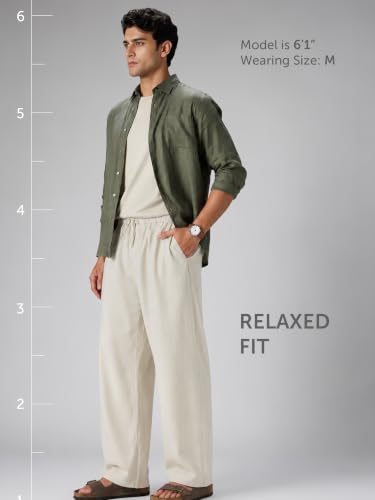 Image of XYXX Combed Cotton Solid Drawsting Pyjama for Men
