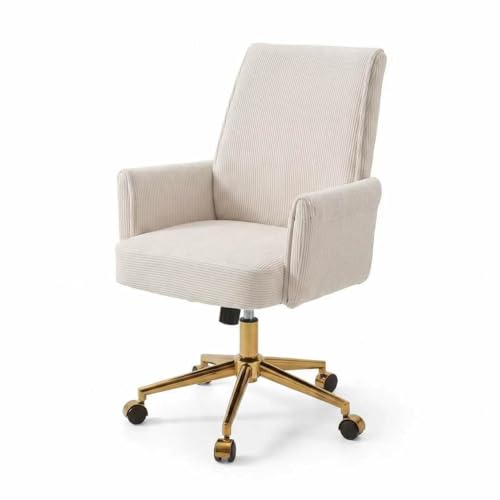 Stripes Velvet Swivel Desk Chair