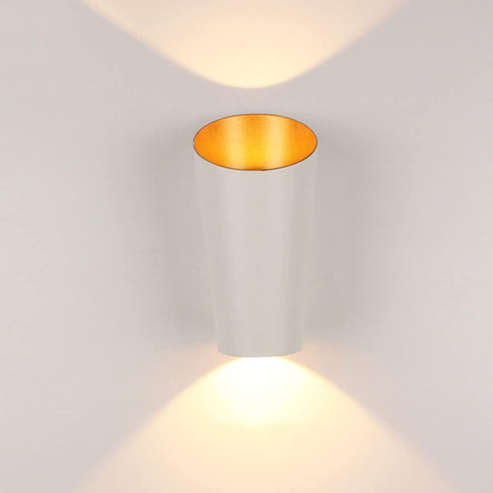SXSCARKX Indoor and Outdoor European Simple Rustproof Metal Wall Sconces Tricolor Finish Geometry lamp Barrel Lights Suitable for Door Head Balcony Light Fixtures