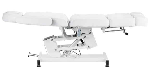 Generisch Professionelle elektrische Kosmetikliege Podologie Stuhl Weiß | 63-85 cm