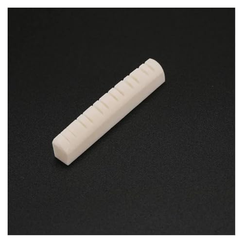 ギターナット 12弦アコースティックギター用骨製ブリッジナット フォークギター用交換部品