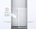 DreamLine Mirage-X 55 - 59 inch W x 71 inch H Frameless Sliding Shower Door in Brushed Nickel; Left Wall Installation