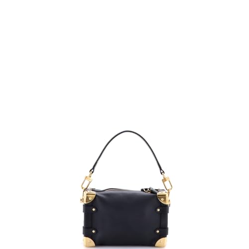 Pre-Loved Side Trunk Handbag Taurillon Leather PM, Black3