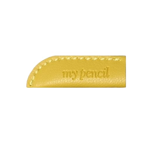Image of Leather Pencil Cap (3 Pack), Handmade, School & Office Essentials, Pencil Cover, Protector, case, Accessories, 6 Colors (Yellow)