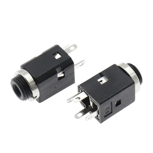 Conector de audio hembra de 3.5 mm para reparar entrada de auriculares estéreo, 5 unidades