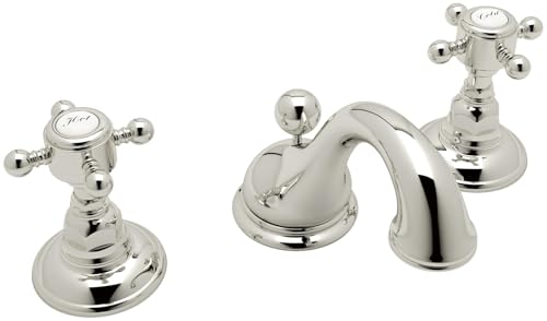 ROHL A1408XMPN-2 C-Spout Widespread Lavatory Faucet