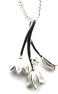 equilibrium Necklace - Graceful Snowdrop Silver Plated Necklace