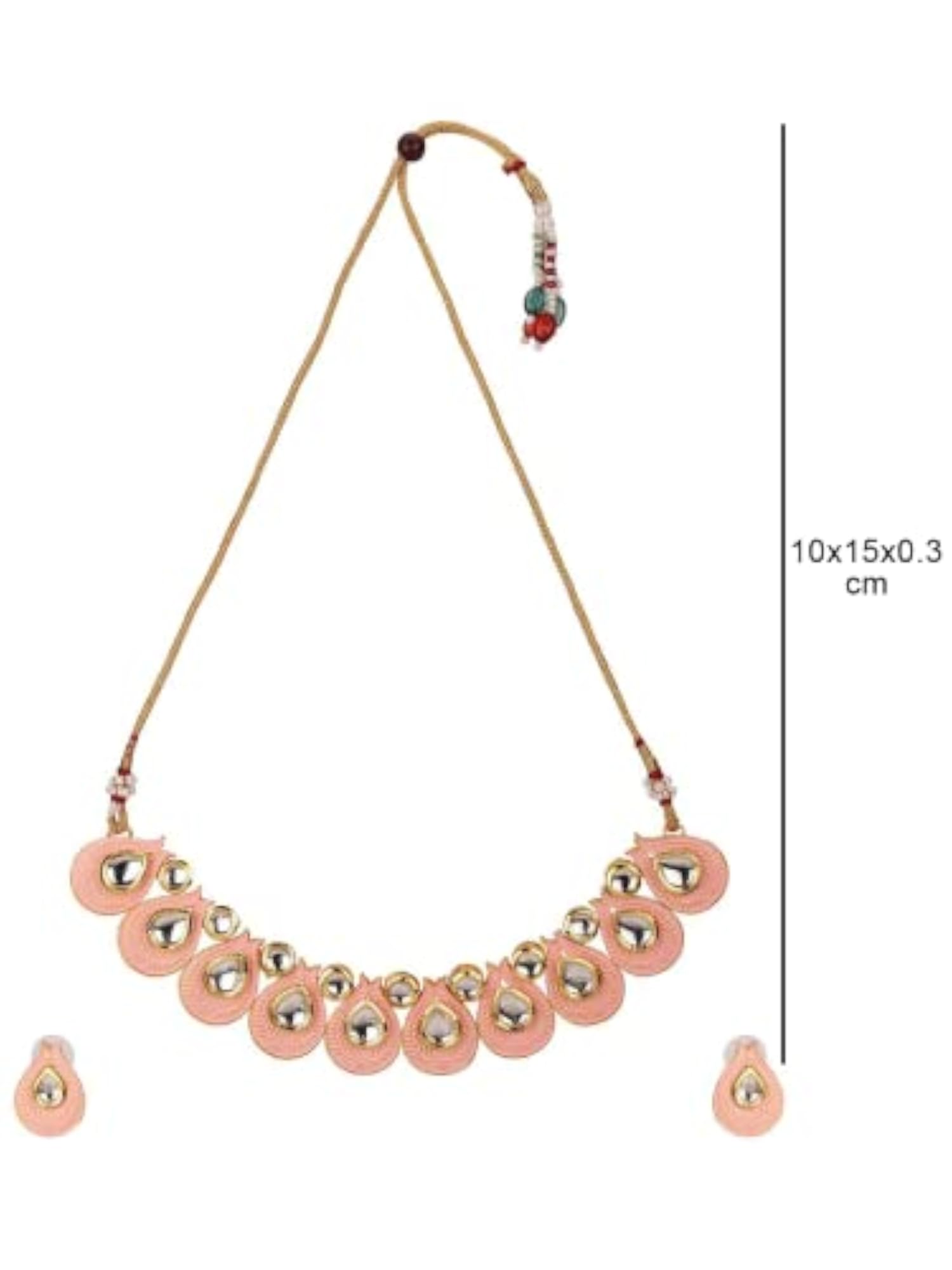 Gold-Plated Beads Jewellery Set, Elegant Gift