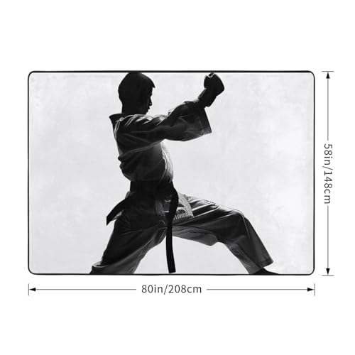 Tapis Taekwondo grand format 203x147 cm avec impression durable