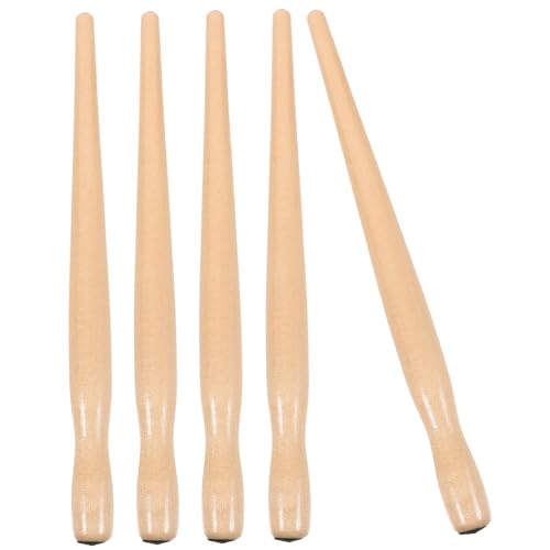 ROMISBABA 5 Piezas sostenedor de la pluma de inmersión rotuladores de punta bolígrafos verdes bolígrafos lindos pincel suministro de dibujo soporte para bolígrafo reemplazable Madera