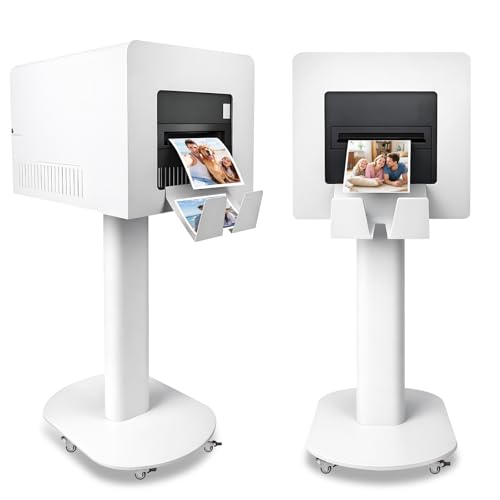 RDYMONKEY Photo Booth Printer Stand Heavy Duty Metal Printer Station Setup for DNP DS620 RX1HS QW410 HiTi P525L Professional Photobooth Printer Holder for Wedding Party Event