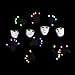 Fun Central 1Pair - LED Rave Gloves - Flashing Light Up with Finger Lights - Black