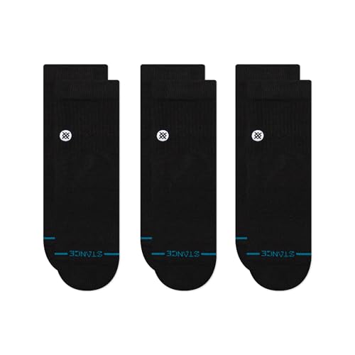 Stance Icon Crew + Quarter 6-Pack Bundle, Multi/Black, Large4