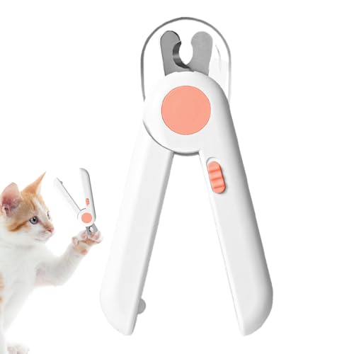 Genérico Cortador De Uñas para Perros, Cortaúñas para Perros con Luz, Herramienta De Aseo Y Suministros para Mascotas Pequeñas De Uso Doméstico, Uso En Interiores para Gatitos Conejos Y Pájaros