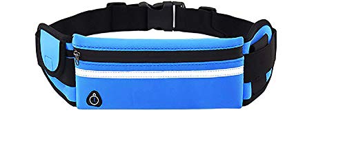 Sport heuptas fitness hardlopen voor smartphone compatibel alle modellen verschillende kleuren (Blauw)