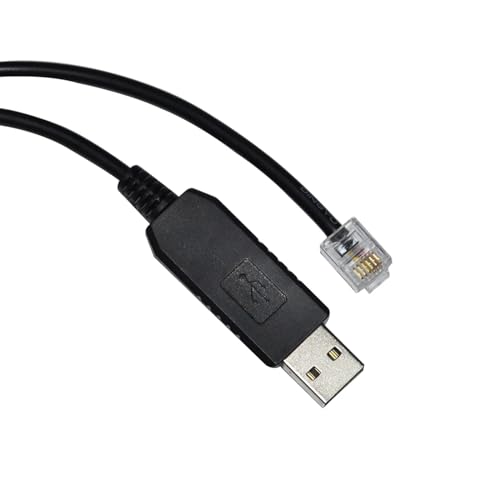 Câble USB vers DB9 femelle et RJ12 RJ11 RS232 de 5m pour résoudre vos erreurs de port