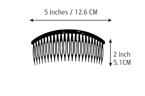 Image of ASPIRE-T Side Comb Side Hairpins Hair Clips Jooda Pins Bridal Hair Comb Clips French for Hair Acrylic Plastic Hair Accessories For Women And Girls (Half Comb 07)