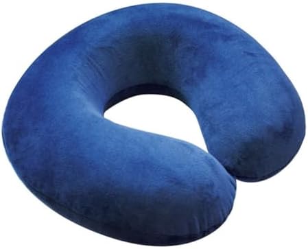 Travel Neck Pillow - Memory Foam Pillow Support Pillow, Luxury Compact & Lightweight Quick Pack for Camping, Sleeping Rest Cushion, Car Pillow, Plane Pillow (Royal Blue)