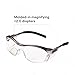 3M Safety Glasses with Readers, Nuvo Readers, +2.0 Diopter, Pack of 1, ANSI Z87, Clear Lens, Gray Frame, Soft Nose Bridge, Side Shields