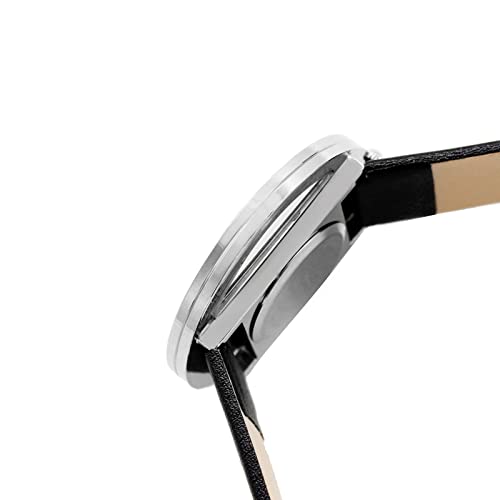 Image of Joker & Witch Faux Leather Minimal Transparent Dial Pu Analogue Watch For Women