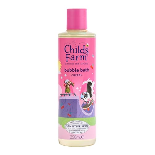 Childs Farm Kids Bubble Bath Cherry | Gently Cleanses & Soothes | Suitable for Dry Sensitive Skin 250ml