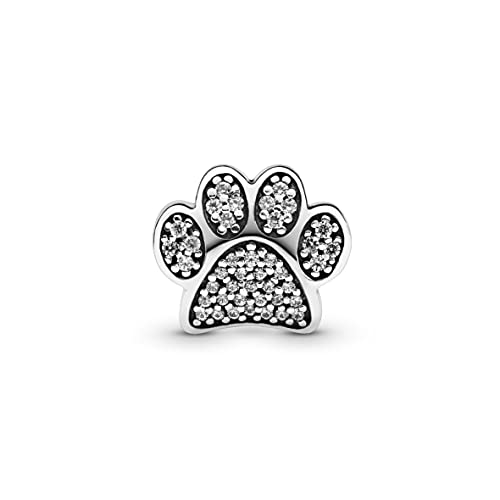 PANDORA paw Prints, Clear cz2