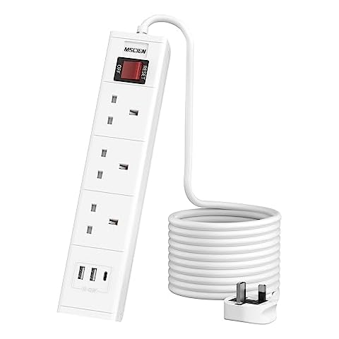 3M MSCIEN Extension Lead with USB Ports Cover