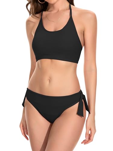 Beautikini Period Swimwear for Teens Two Piece Menstrual Leakproof Swimsuit Halter Bikini Set Bathing Suits for Girls Women4